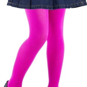 Vibrant Pink Kids Tights